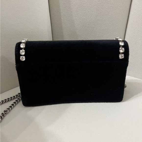 Dionysus crystal embellished velvet super mini bag - Picture 3 of 4